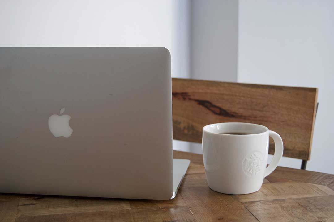 Laptop & Coffee cup
